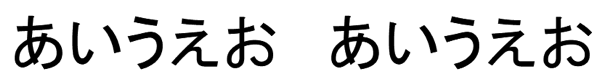 文字は裏返らない